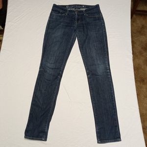 Levi's capital E jeans skimmer low skinny women's 28 dark wash made in USA